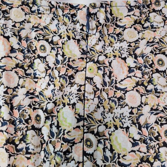 GOODTHREADS Relaxed-Fit Floral Linen Flutter Sleeve Peasant Dress Size X-Large - Picture 6 of 14